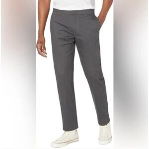 VINCE. Men's Griffith Twill Trousers Pants in Grey Slate Slim Fit sz. 36/30